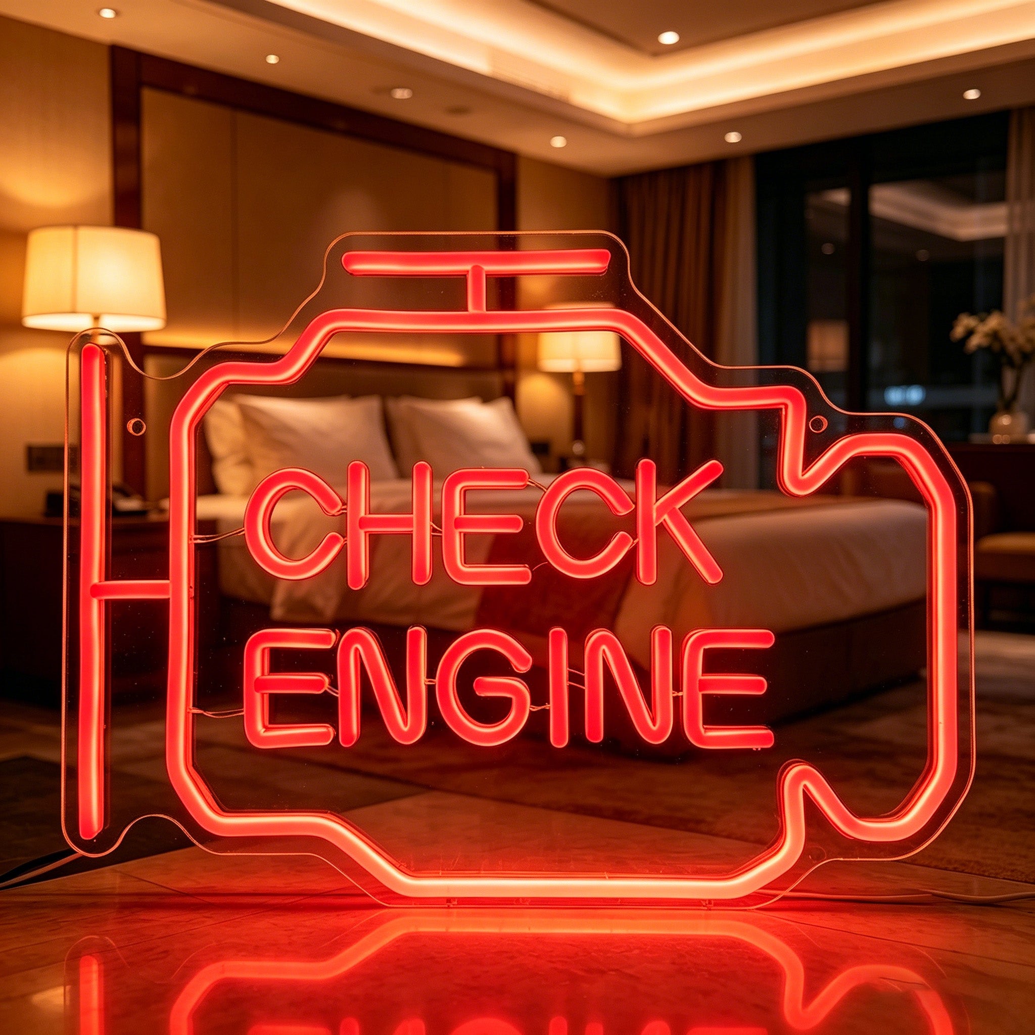 Check Engine Neon Sign