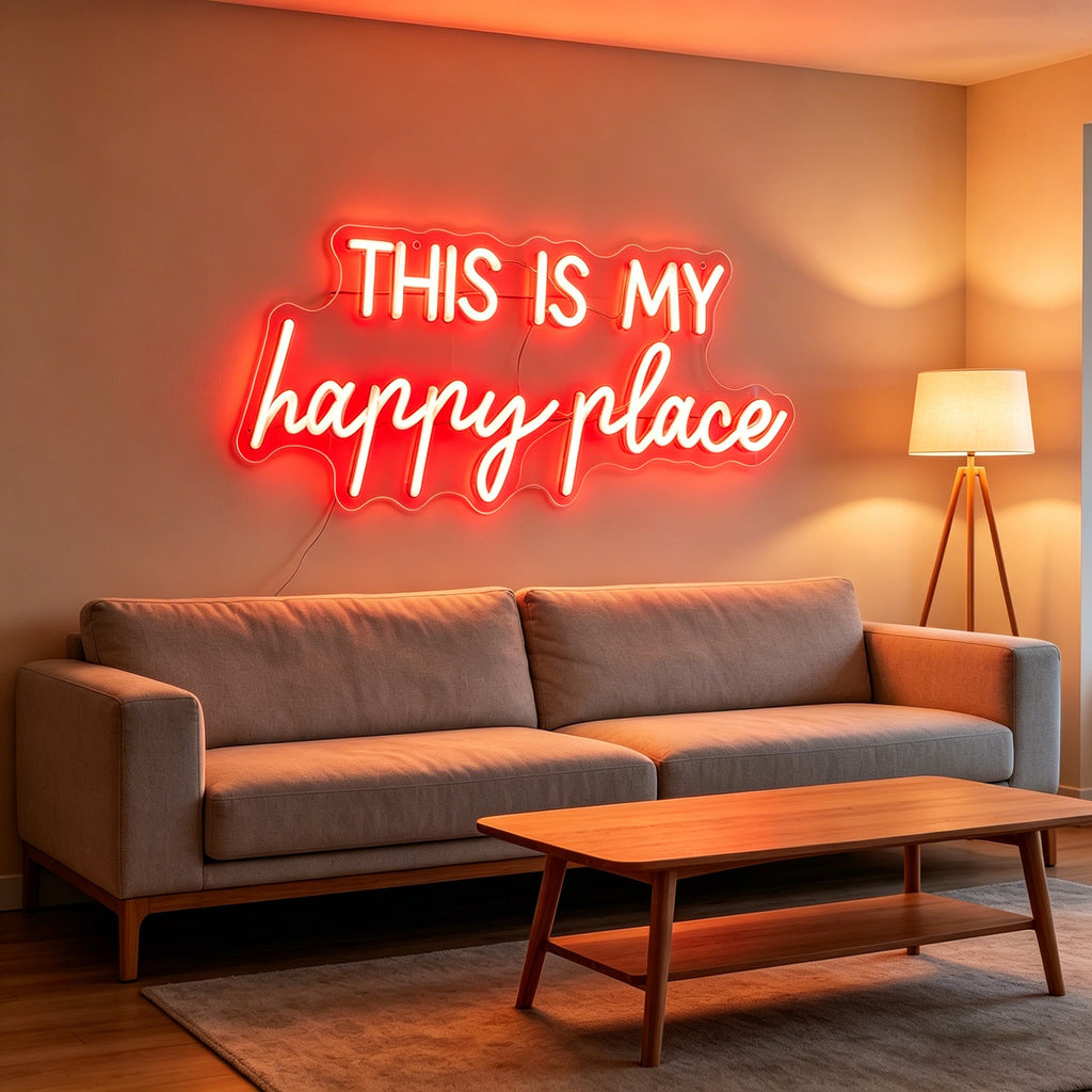 This Is My Happy Place Neon Sign