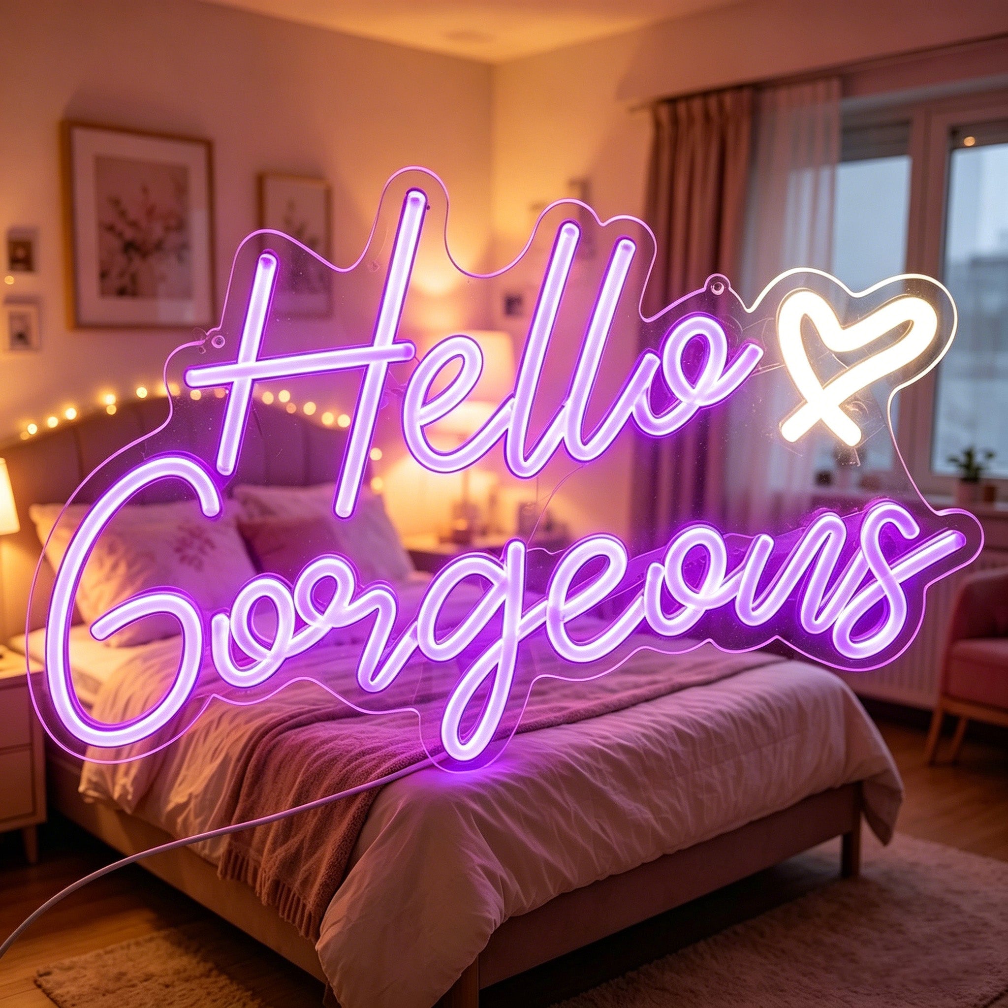 Hello Gorgeous Neon Sign