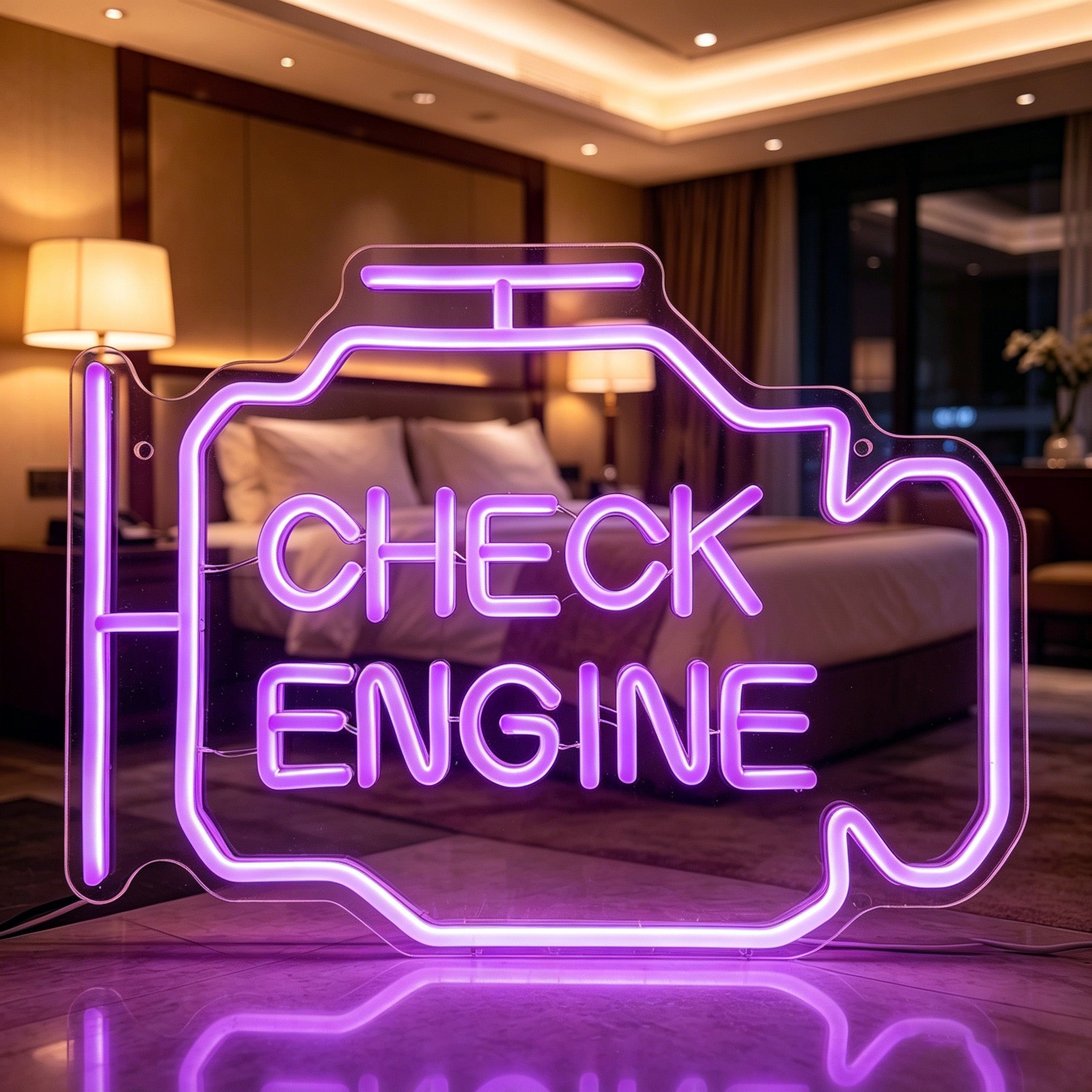 Check Engine Neon Sign