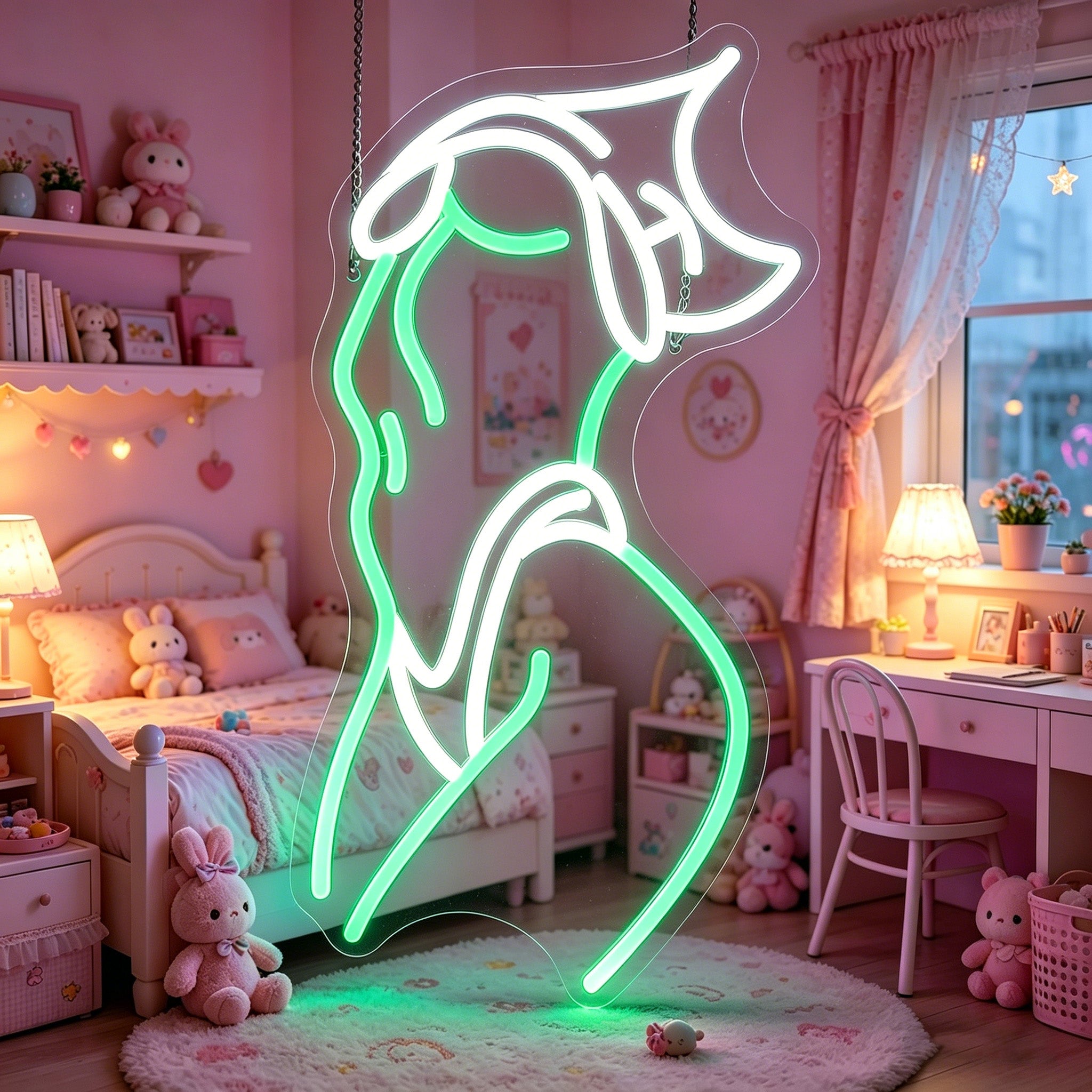 Lady Neon Sign