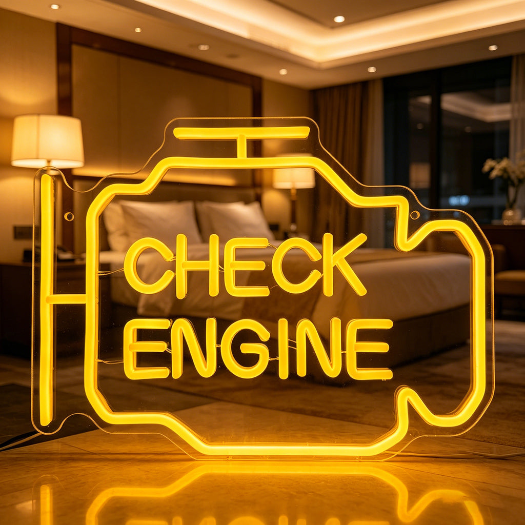 Check Engine Neon Sign