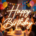 Happy Birthday Neon Sign
