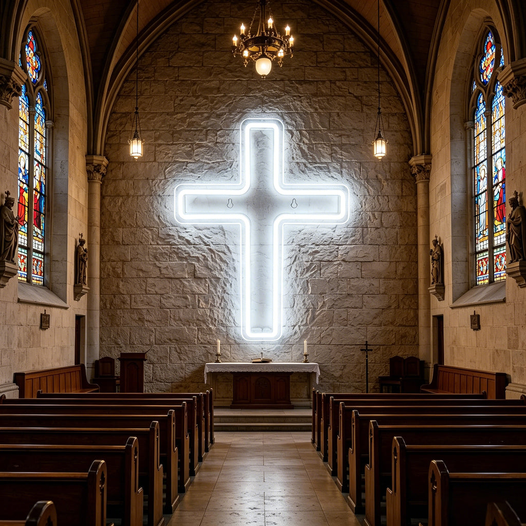 Cross Neon Sign