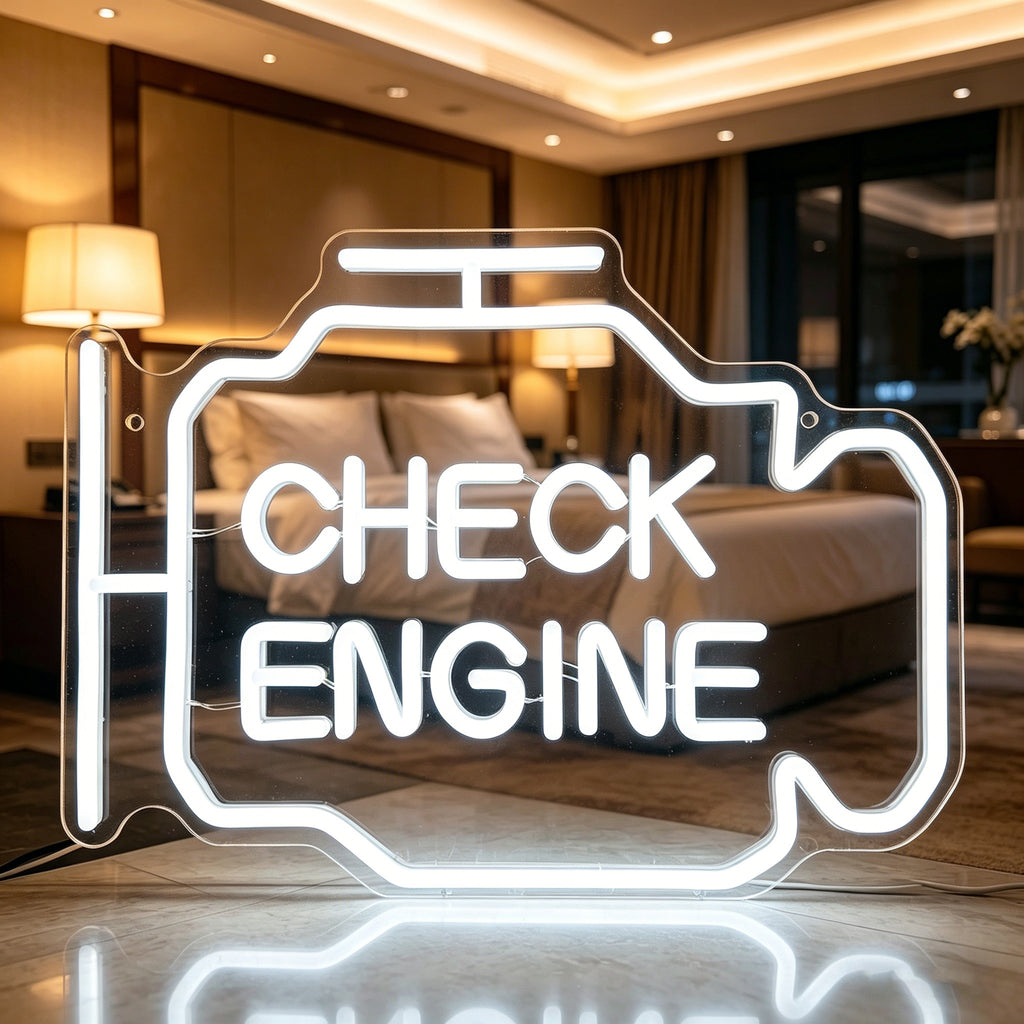 Check Engine Neon Sign