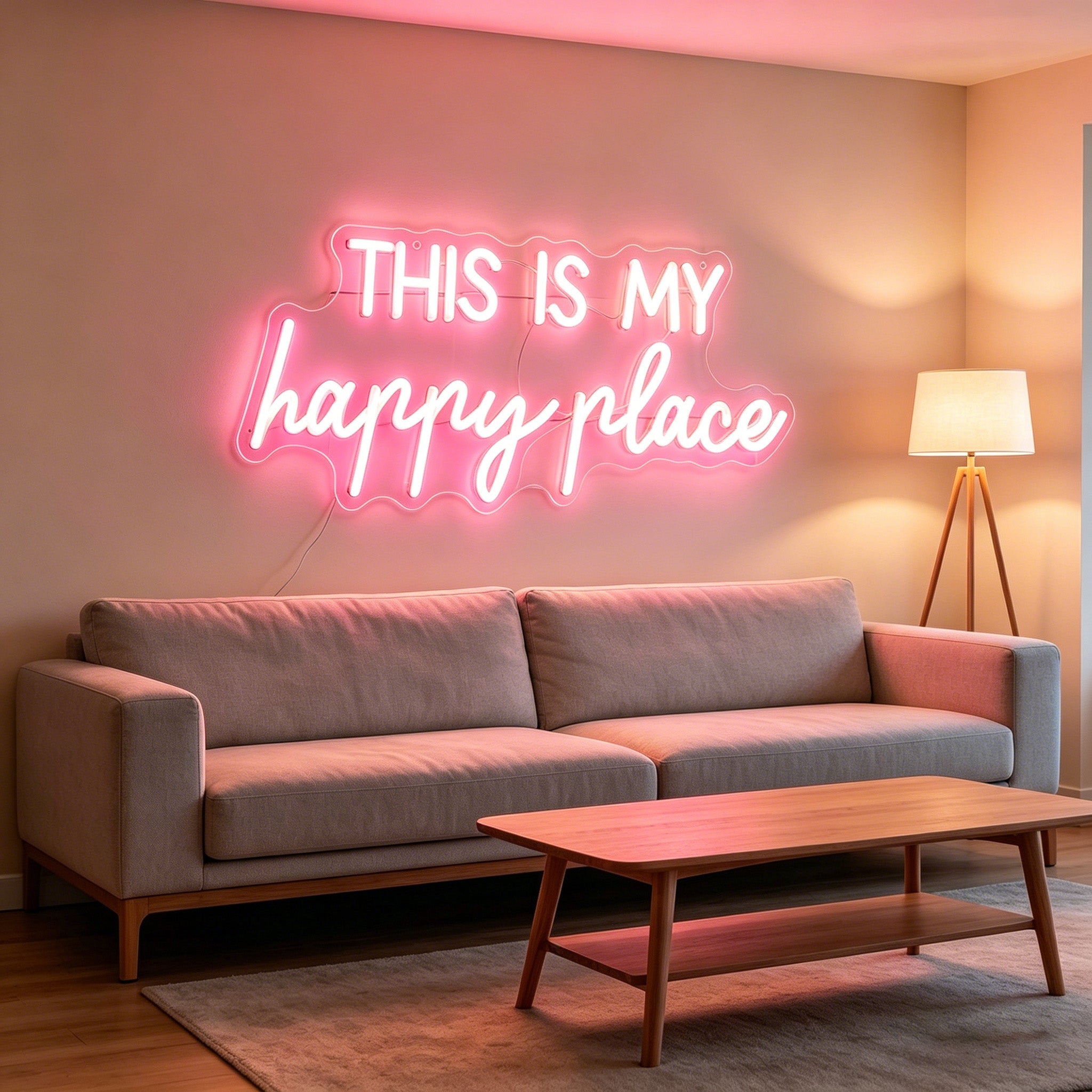 This Is My Happy Place Neon Sign