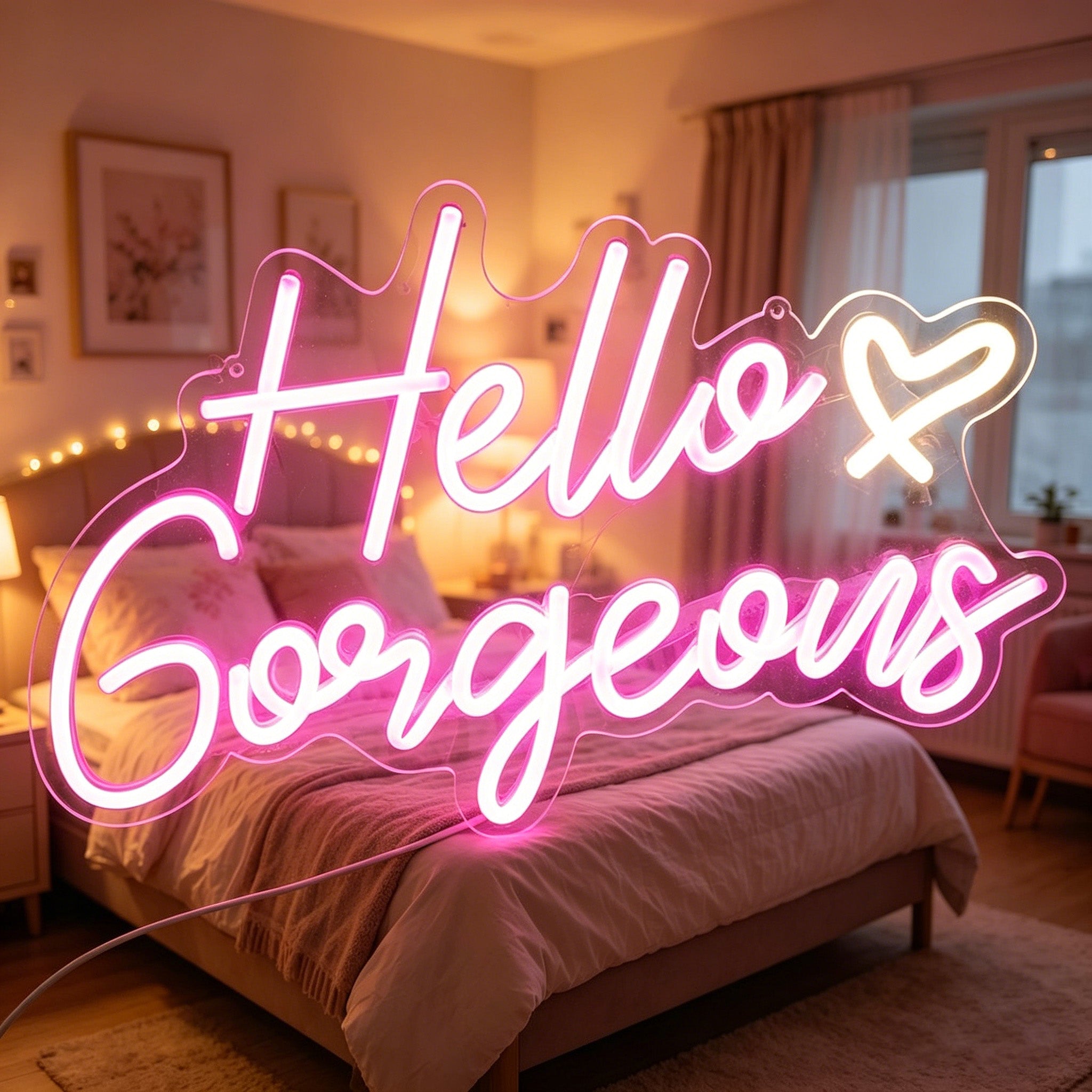 Hello Gorgeous Neon Sign