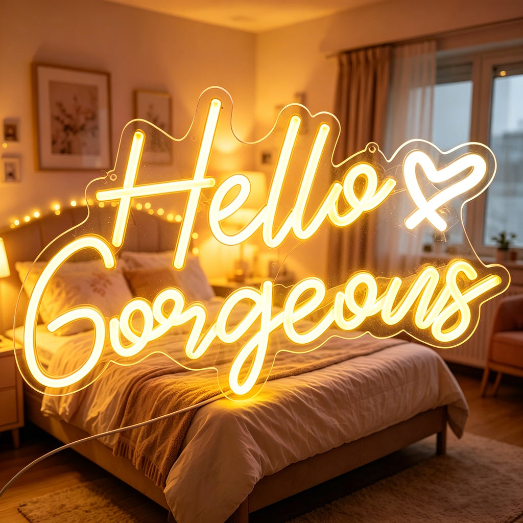 Hello Gorgeous Neon Sign