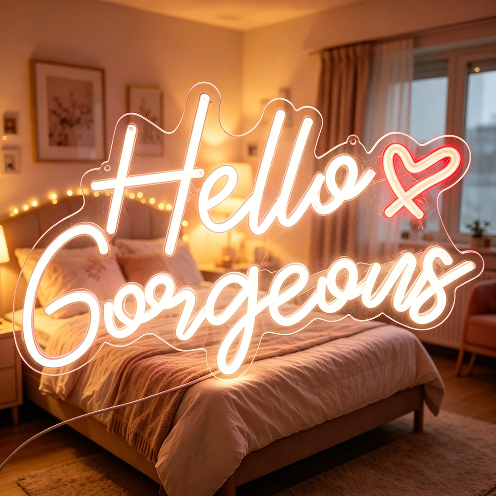 Hello Gorgeous Neon Sign