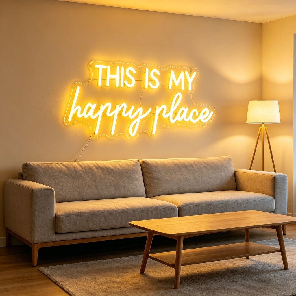 This Is My Happy Place Neon Sign