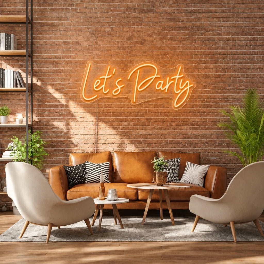 Let's Party LED Neon Sign