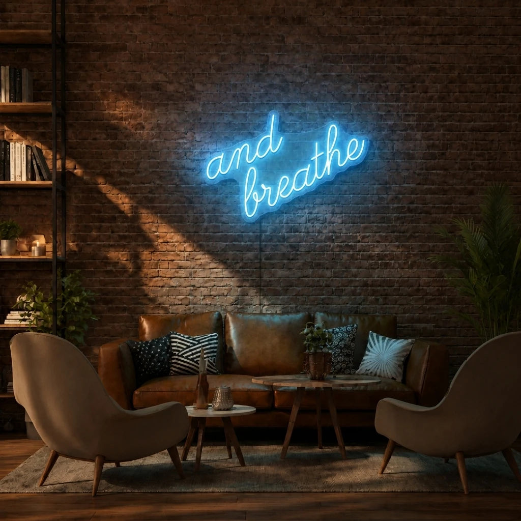 And Breathe Neon Sign