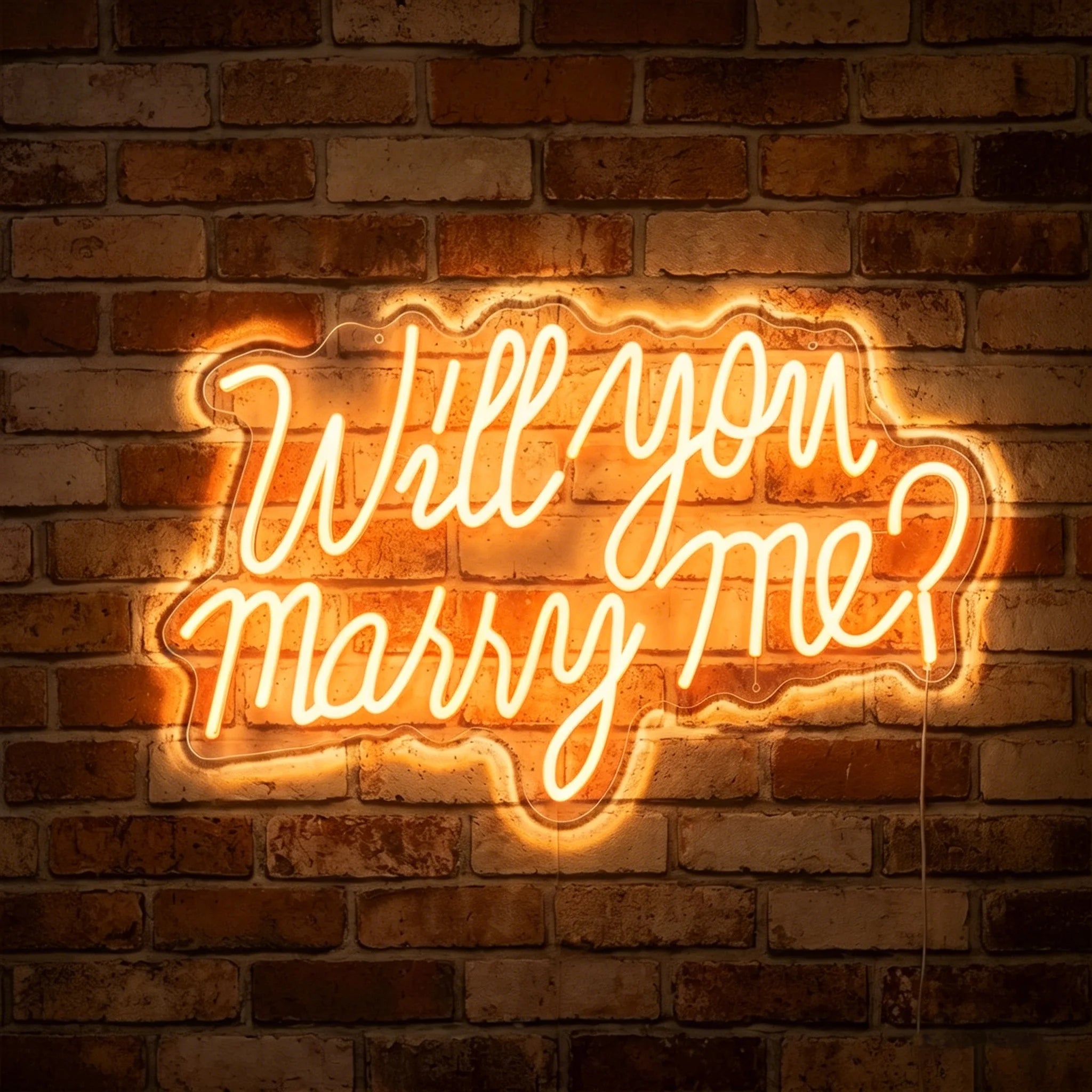 Will you marry me? Neon Sign