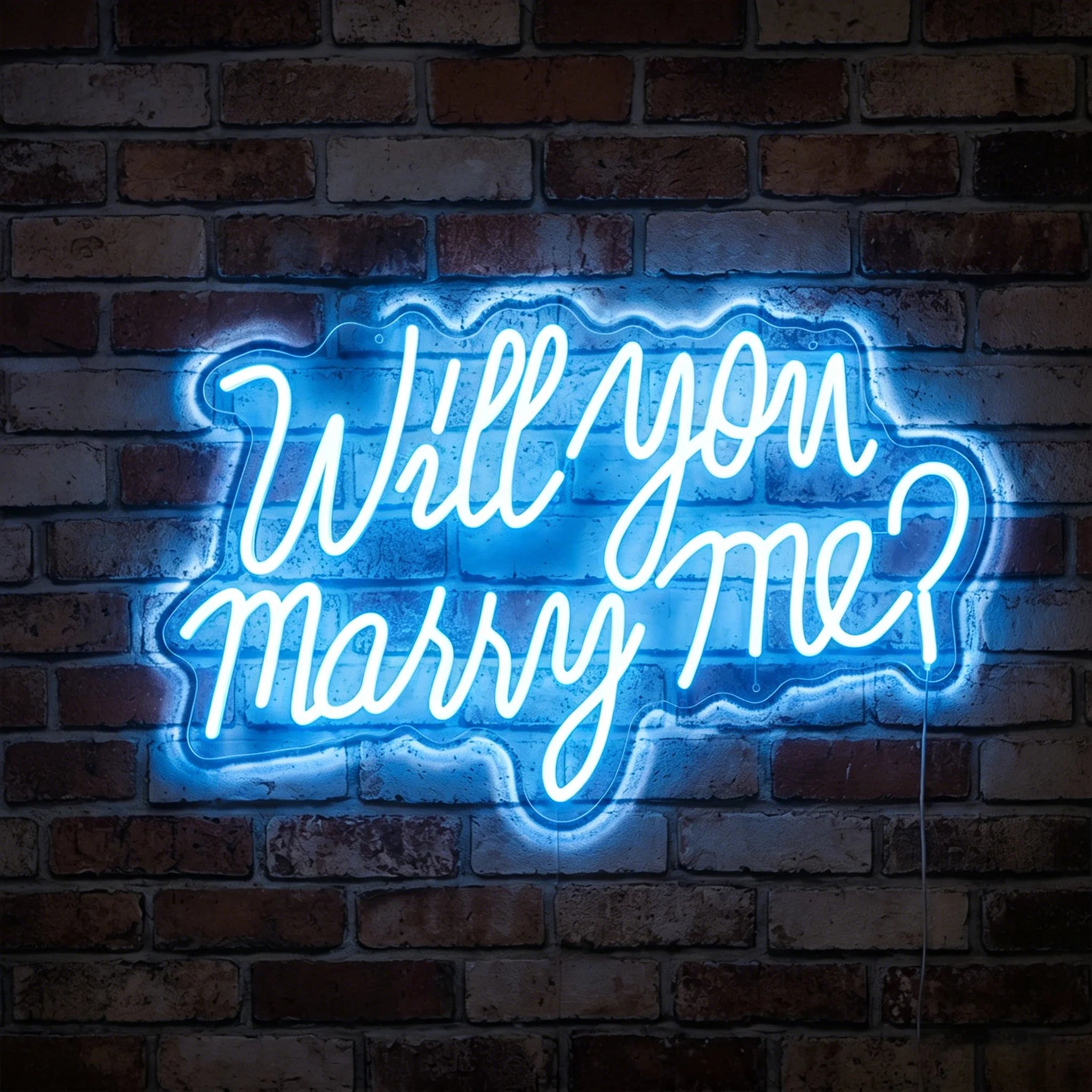 Will you marry me? Neon Sign