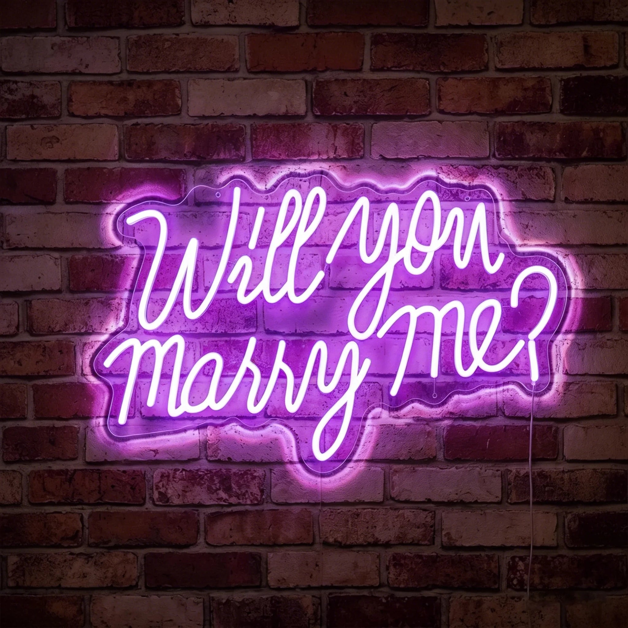 Will you marry me? Neon Sign