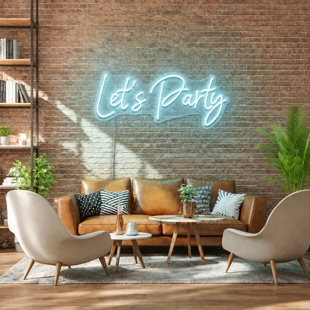 Let's Party LED Neon Sign