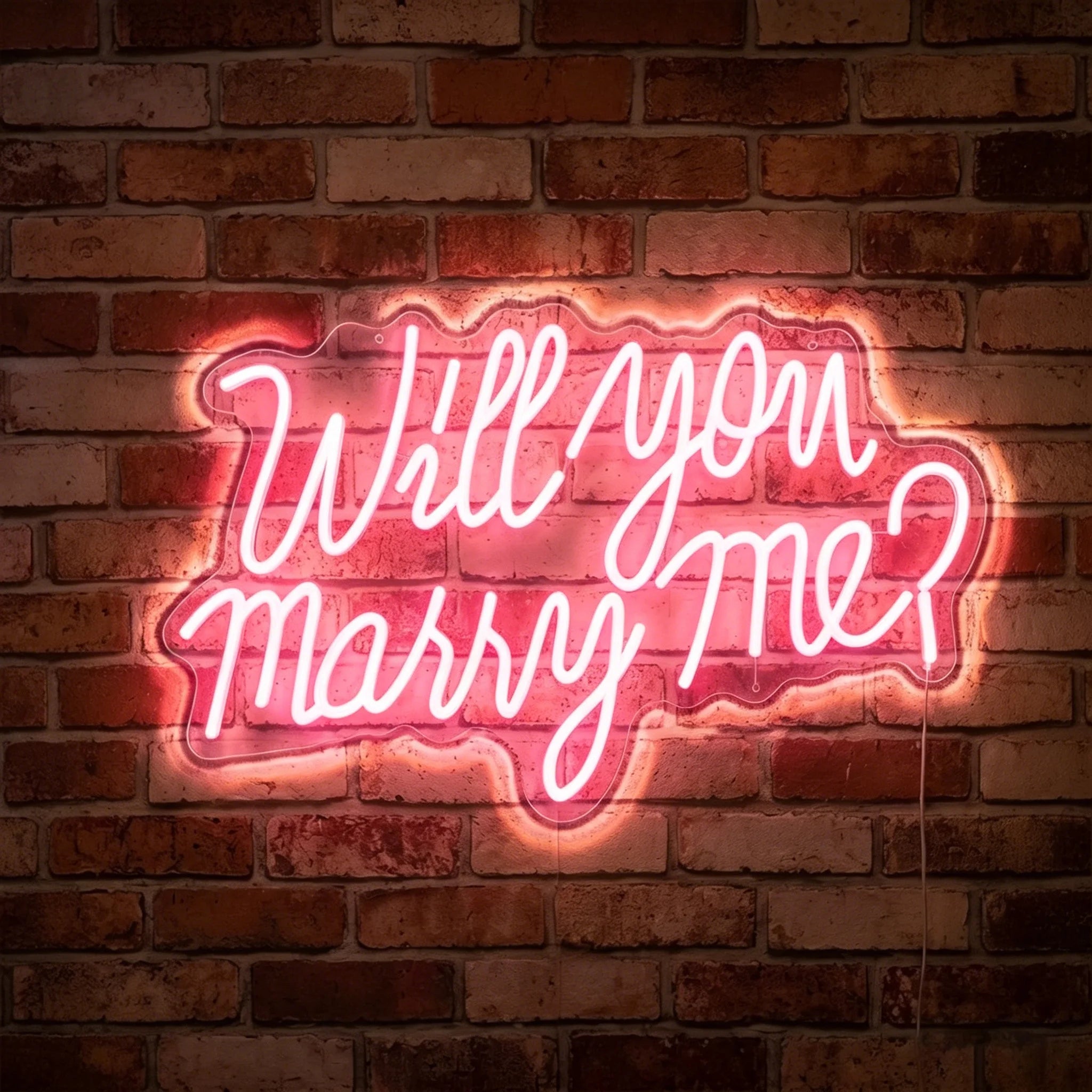 Will you marry me? Neon Sign