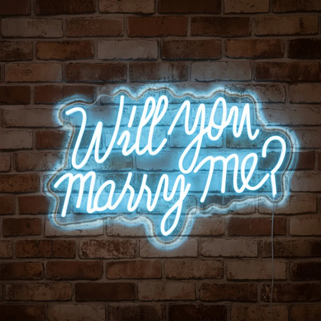 Will you marry me? Neon Sign