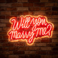 Will you marry me? Neon Sign