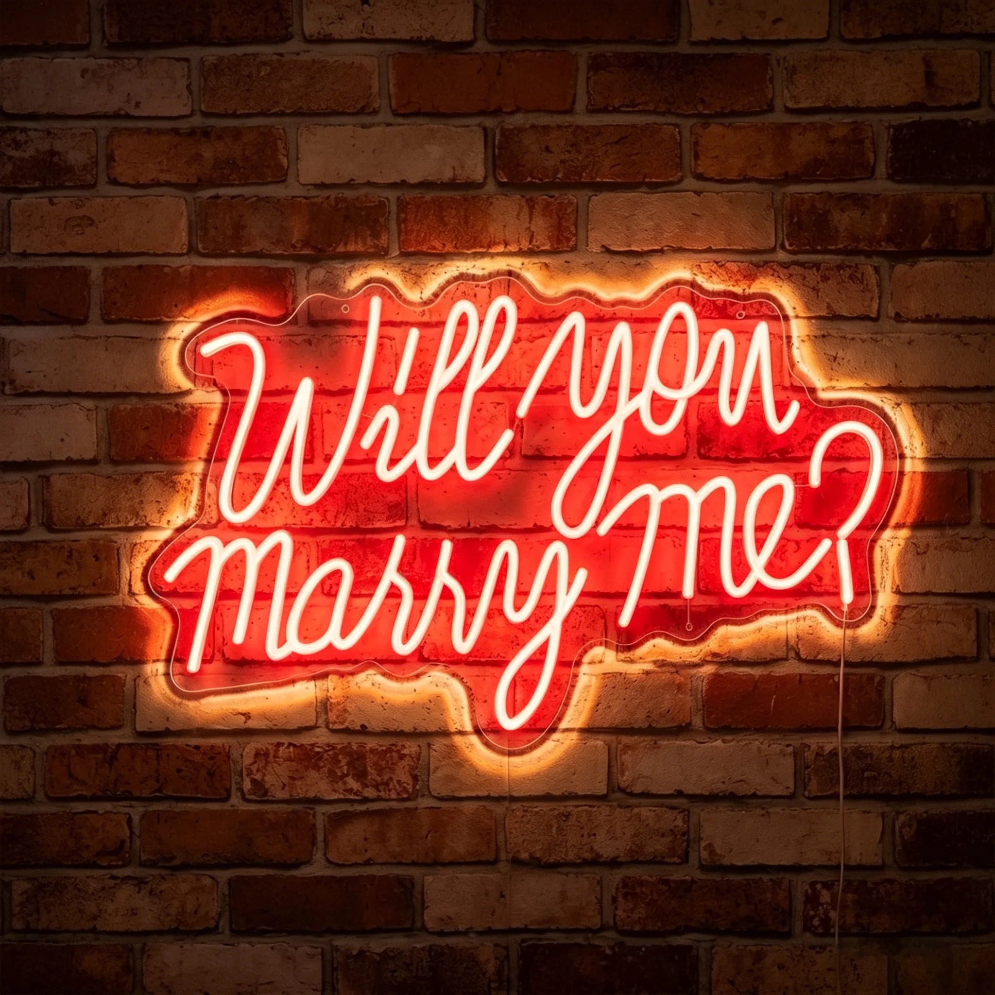 Will you marry me? Neon Sign
