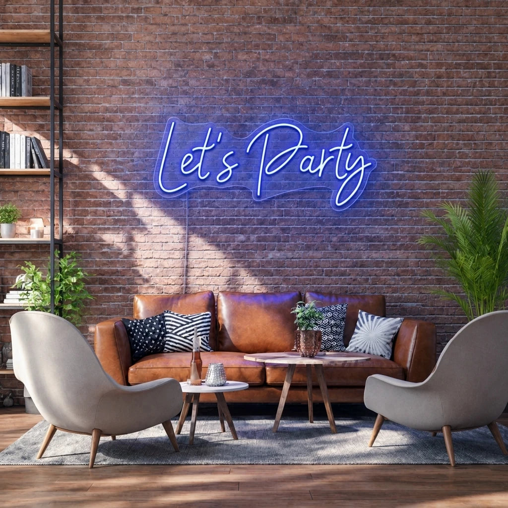 Let's Party LED Neon Sign