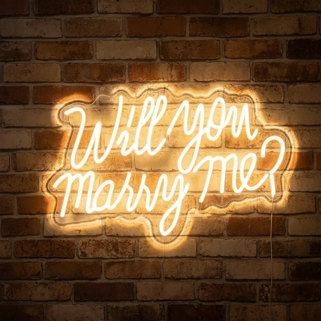 Will you marry me? Neon Sign
