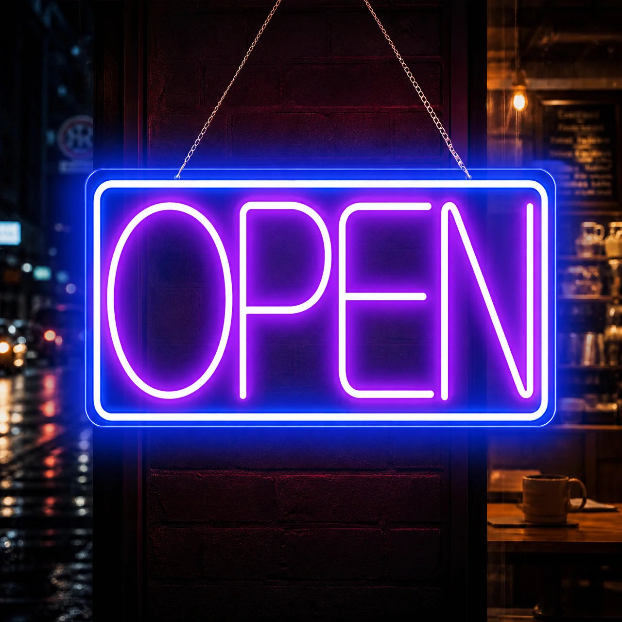 Purple OPEN Neon