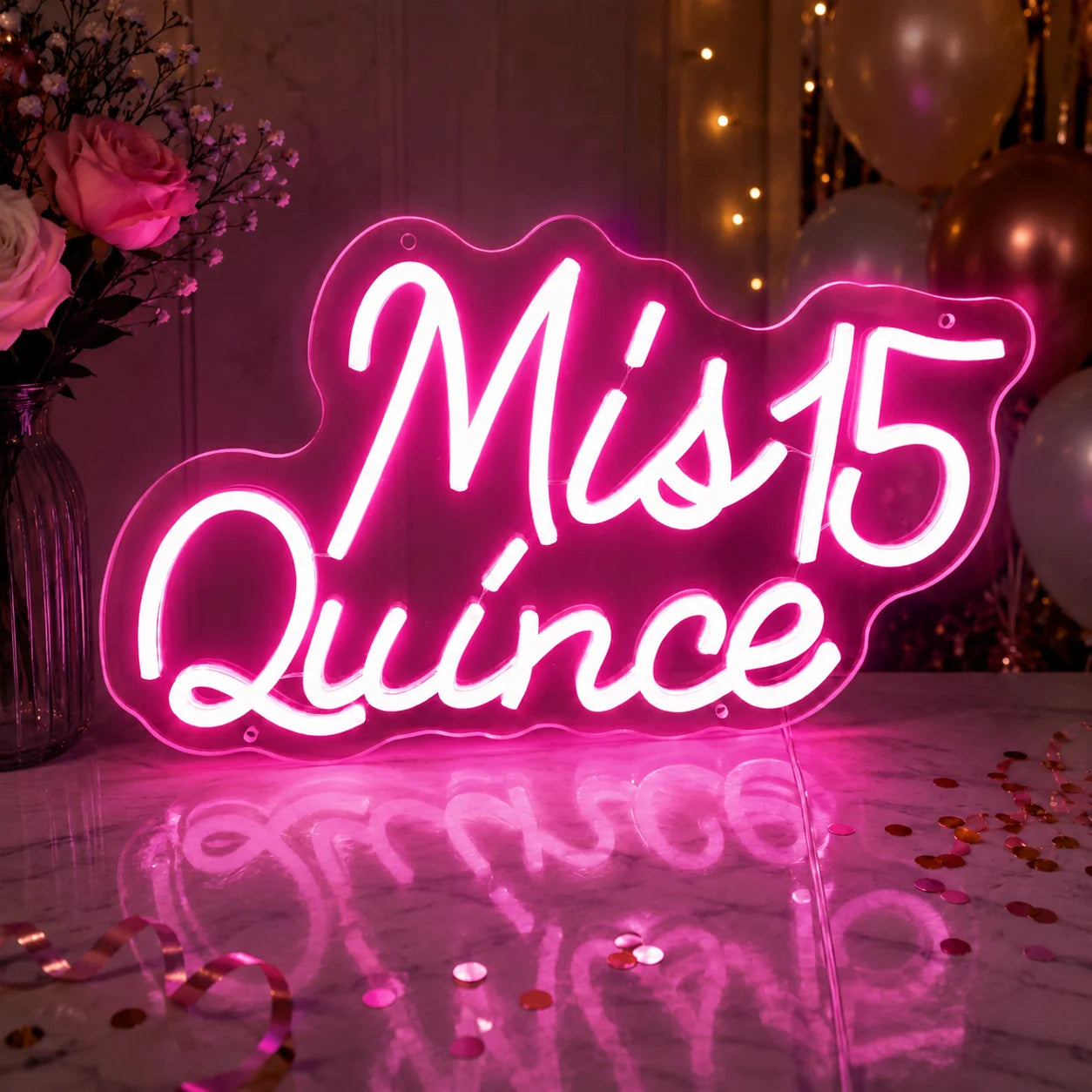 Mis Quince 15 LED Neon Sign