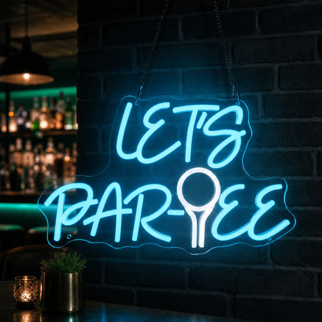 Let's Par Tee LED Neon Sign