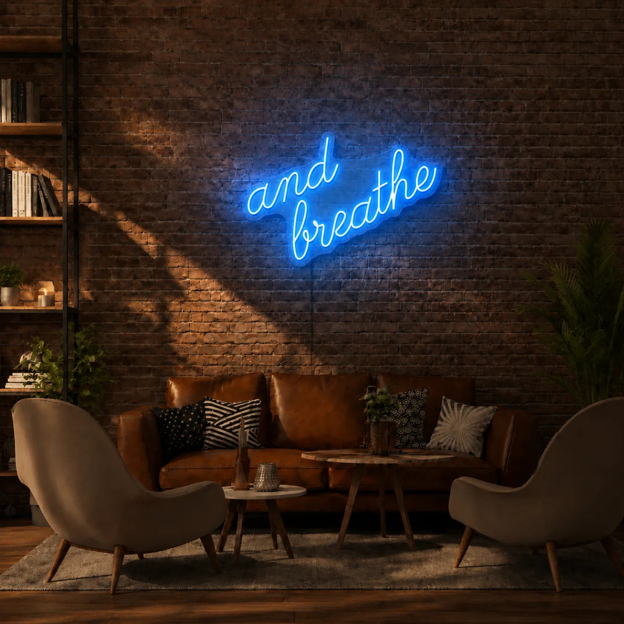 And Breathe Neon Sign