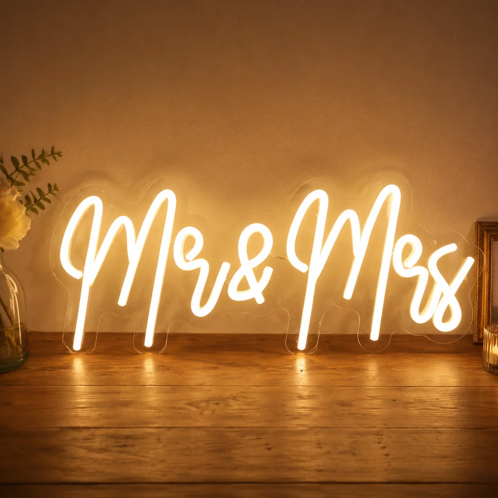 Mr & Mrs LED Neon Sign