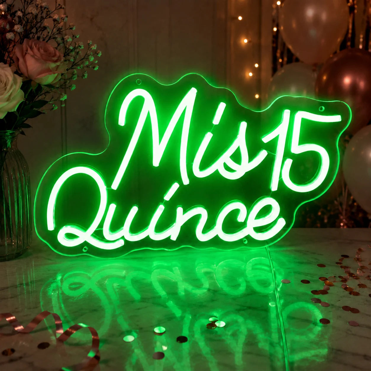 Mis Quince 15 LED Neon Sign