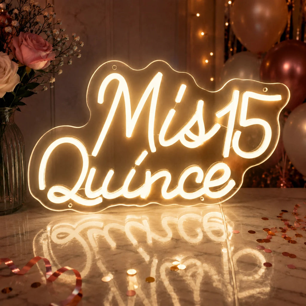 Mis Quince 15 LED Neon Sign