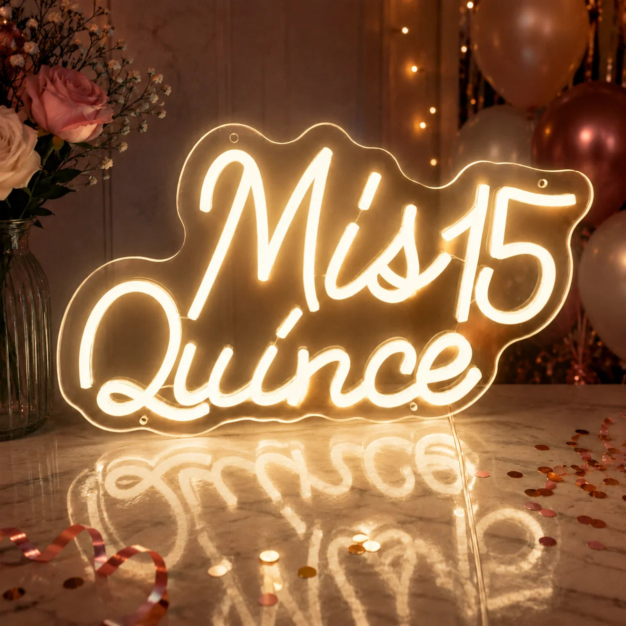 Mis Quince 15 LED Neon Sign