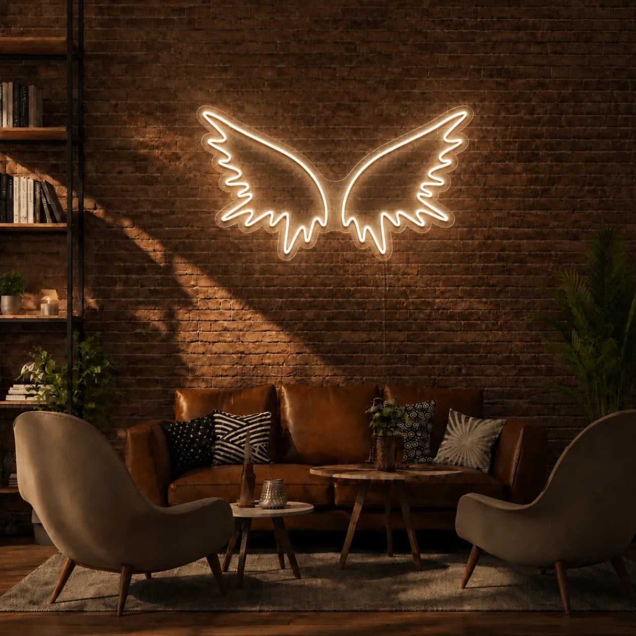 Mini Angel Wings Neon Sign
