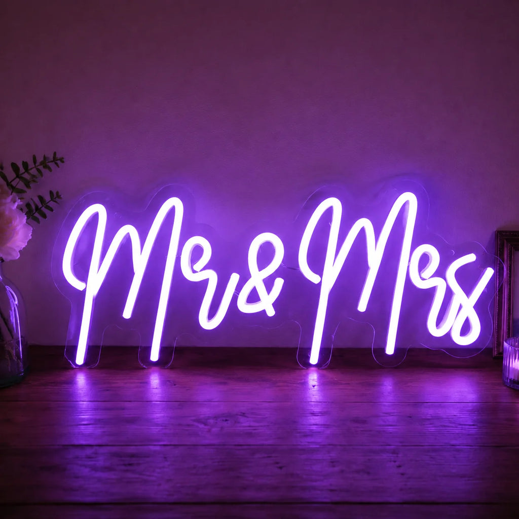 Mr & Mrs LED Neon Sign