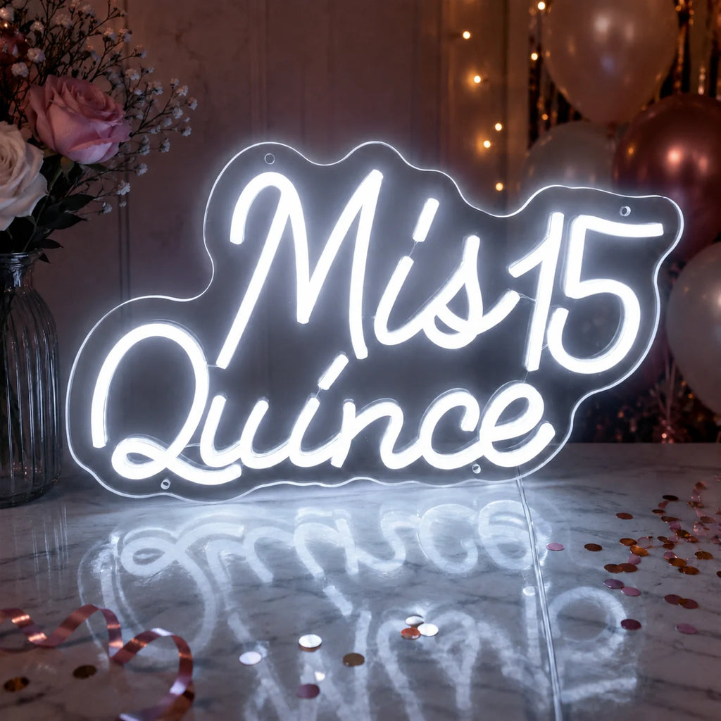 Mis Quince 15 LED Neon Sign