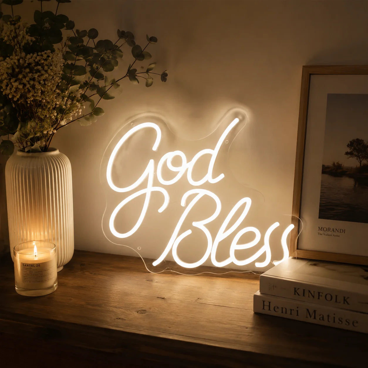 God Bless LED Neon Sign