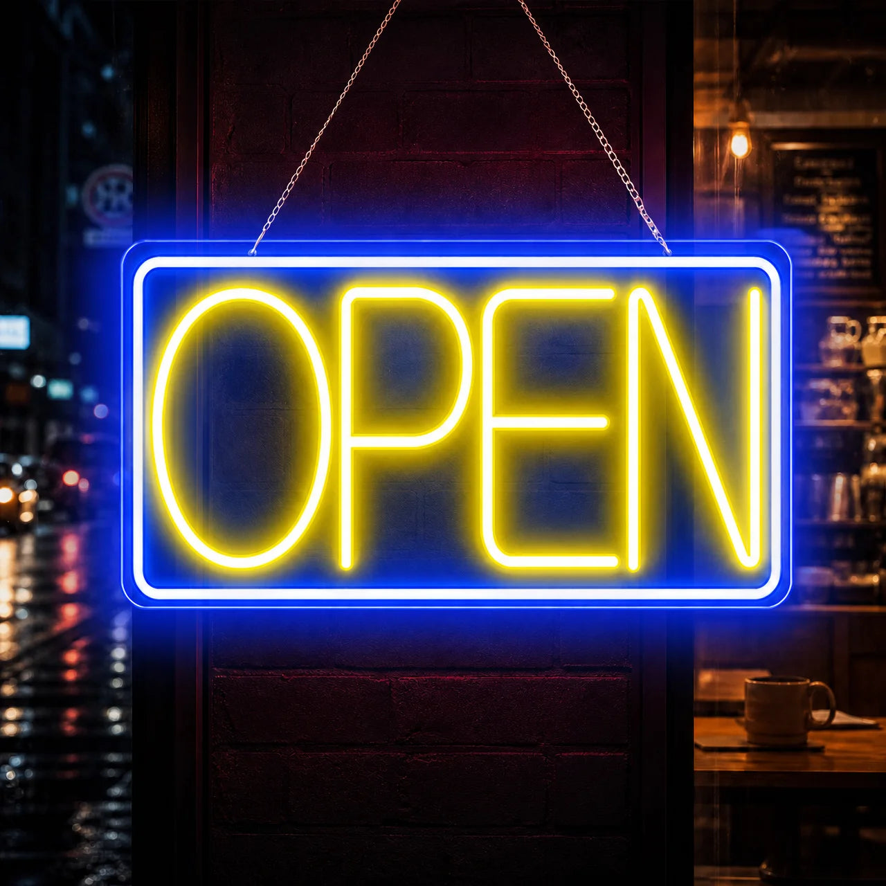 Yellow OPEN Neon
