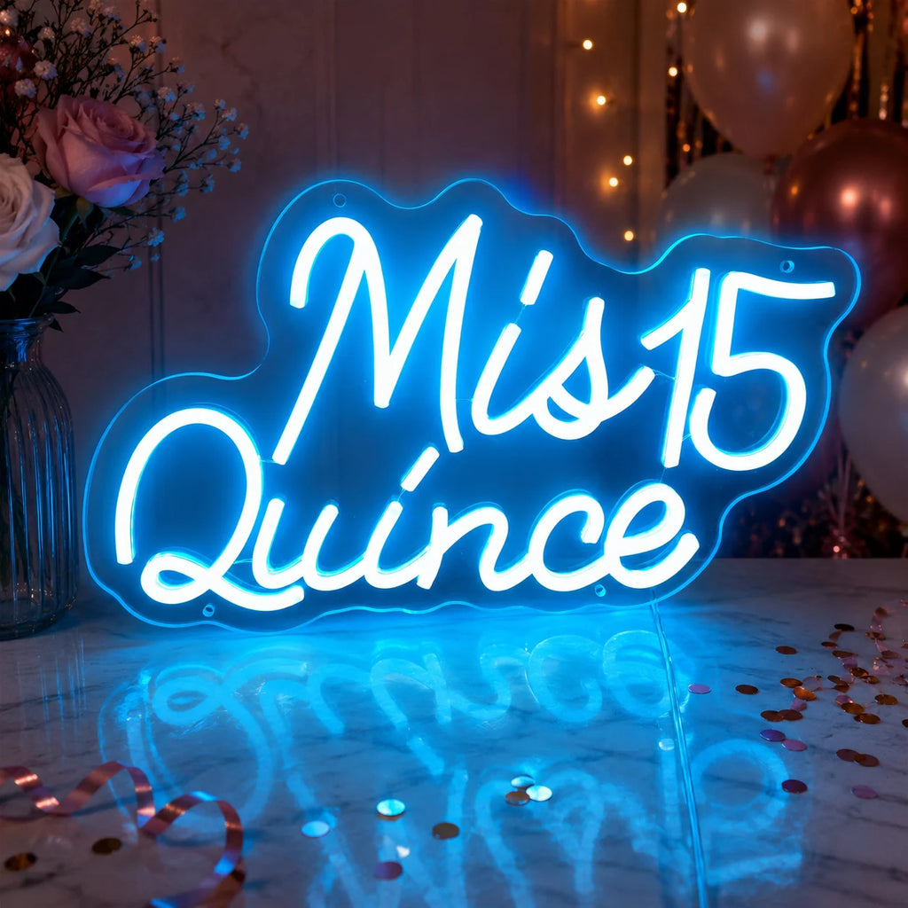 Mis Quince 15 LED Neon Sign