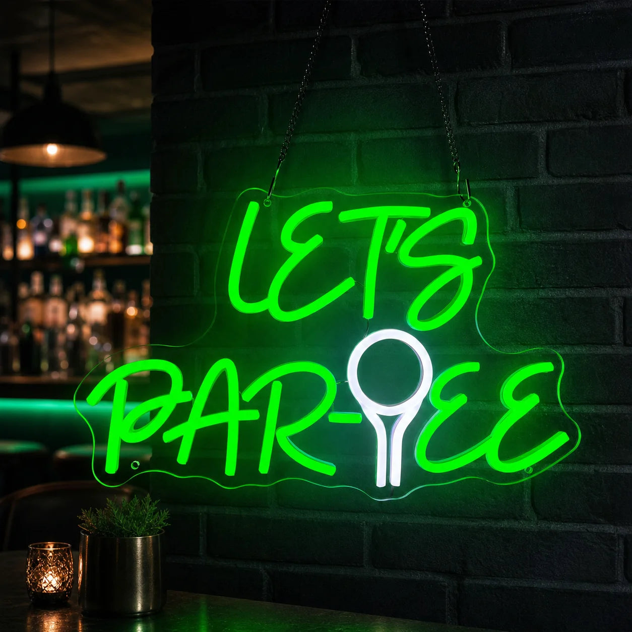 Let's Par Tee LED Neon Sign