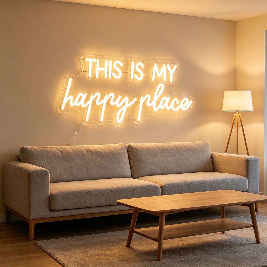 This Is My Happy Place Neon Sign