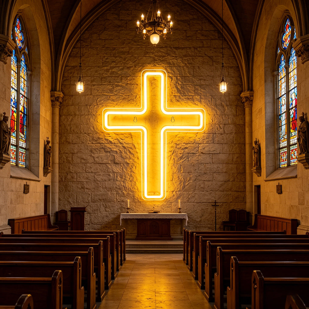 Cross Neon Sign