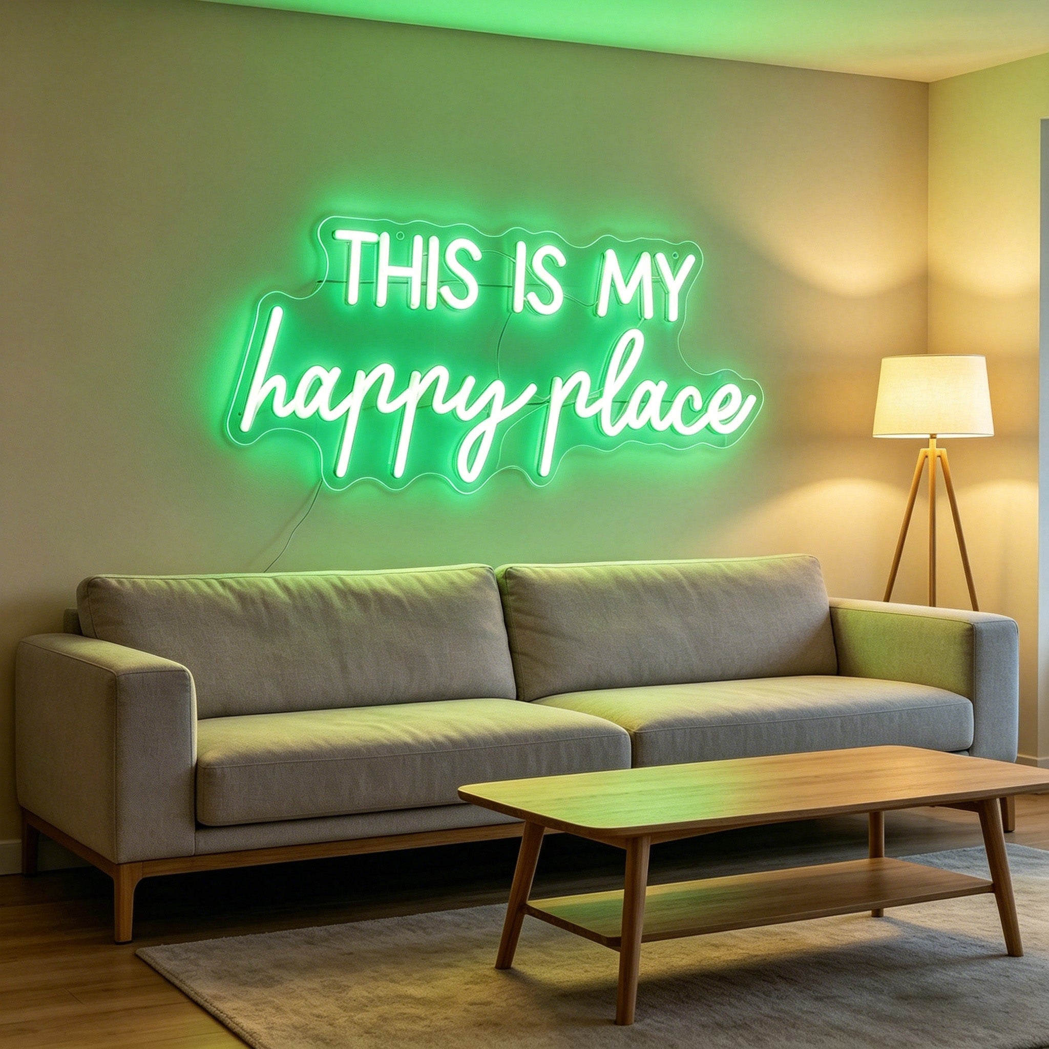 This Is My Happy Place Neon Sign