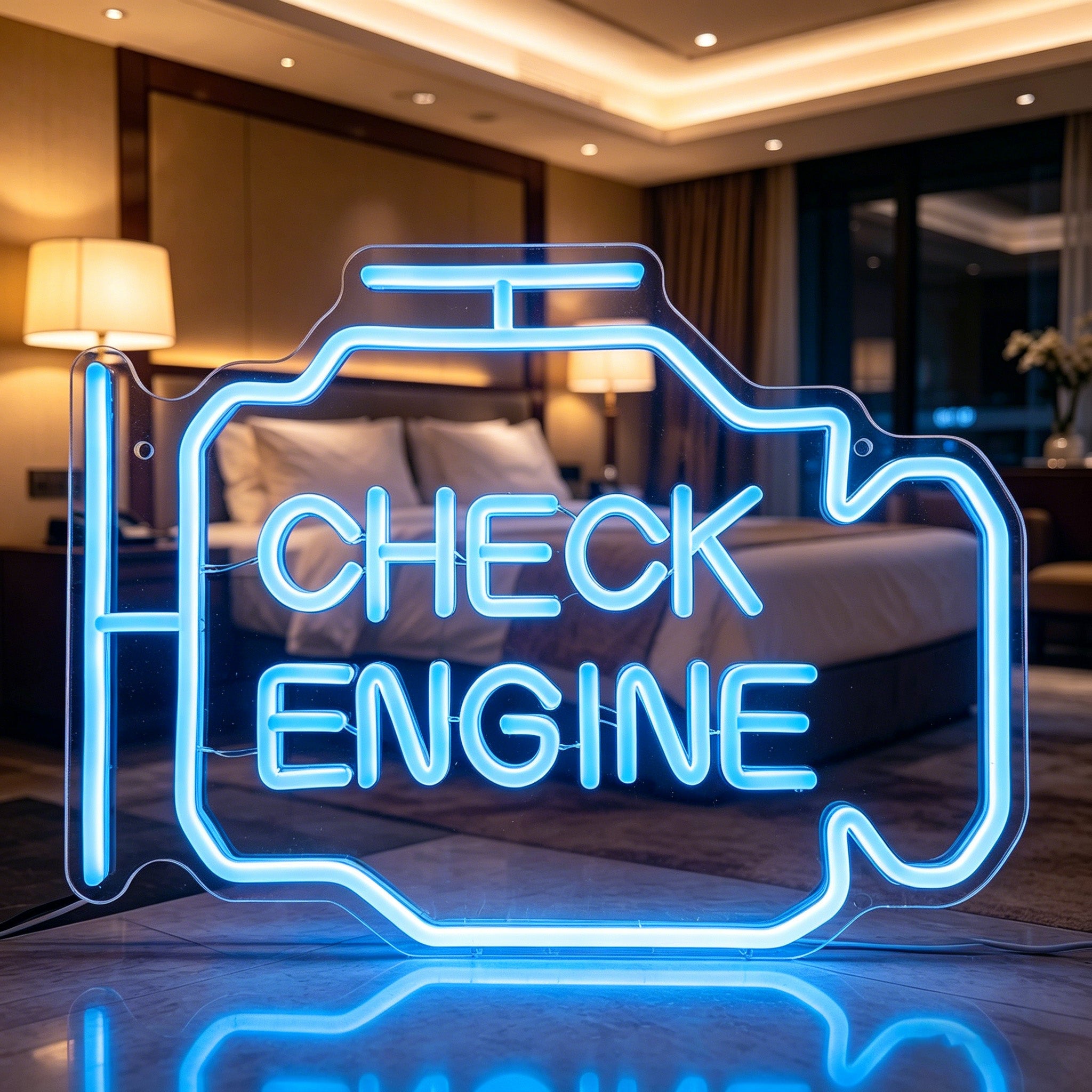 Check Engine Neon Sign