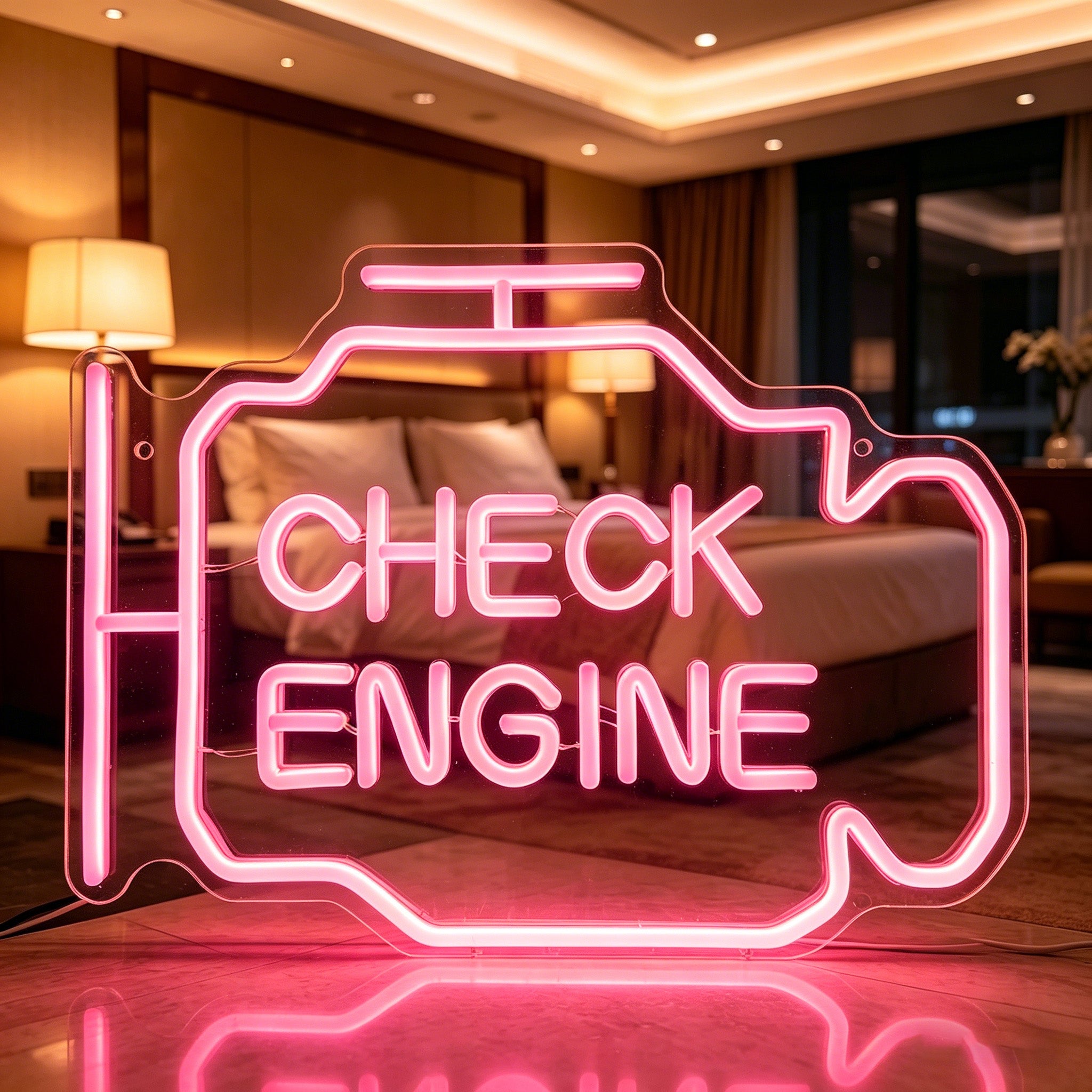 Check Engine Neon Sign