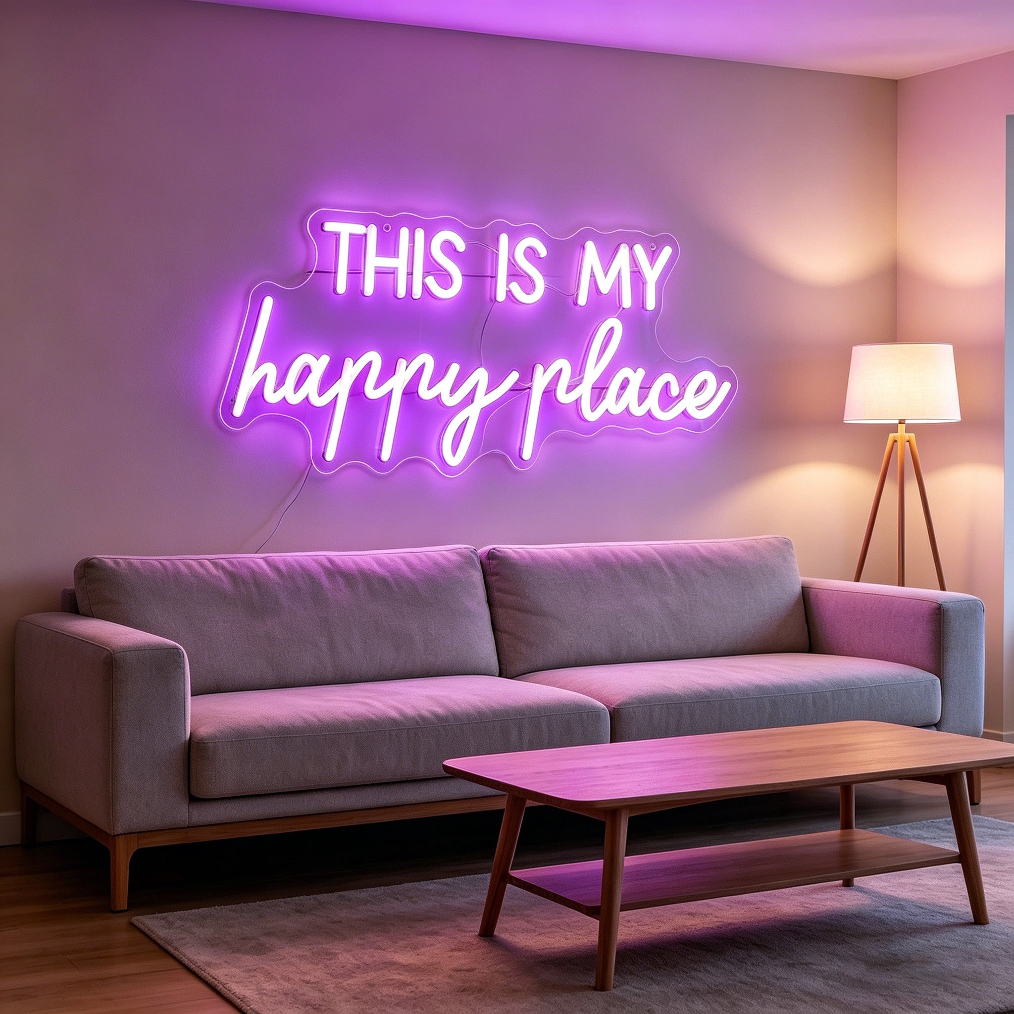 This Is My Happy Place Neon Sign